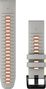 Garmin QuickFit 22 mm Silicone Wristband Fog Grey Ember Orange