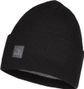Buff Crossknit Unisex Beanie Black