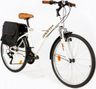 Moma Bikes Bicicleta Trekking / Paseo SHIMANO HYBRID 26', Alu, 18V, Susp. Delant.