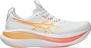 Chaussures Running Asics Gel-Nimbus 28 Blanc/Orange Femme
