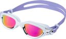 Occhialini da nuoto Zone3 Venator-X polarizzati bianco/lilla