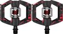Crankbrothers Mallet E LS Caged Automatic Pedals Limited Edition Splatter Red