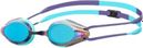 Arena Tracks Mirror Blue Mirrored Swim Goggles