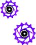 Hope-Schaltwerksrollen14/12 Zähne Sram Eagle AXS 12V Violett
