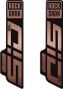 Kit adesivi RockShox Sid Ultimate 27,5" e 29" Nero lucido / Rame opaco