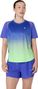 Asics Road Fade Short Sleeve Jersey Purple/Green Women's