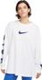 Nike Sportswear White Long Sleeve T-Shirt Wit