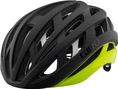 Casco de carretera Giro Helios Spherical MIPS negro / amarillo fluo mate 2021
