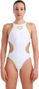 Arena One Big Logo Women's 1-Piece Swimsuit White Gold