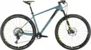 Cube Hardtail MTB Reaction C:62 SL Shimano XT 12s Grey / Blue 2020