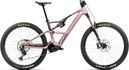 VTT Électrique Tout-Suspendu Orbea Rise LT M10 Shimano Deore XT/SLX 12V 420 Wh 29'' Rose Desert Gris Carbon Raw 2025