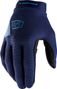 100% Ridecamp Dames Blauwe Lange Handschoenen