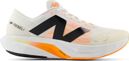 Chaussures Running New Balance FuelCell Rebel v4 Blanc/Orange Homme