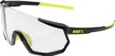 100% Racetrap 3.0 Brille - Glänzend schwarz - Photochromatische Gläser