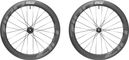 Zipp 404 Firecrest Tubeless 700 Disc Wheelset | 12x100 - 12x142mm | Black/White