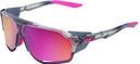 100% Norvik Grey Goggles - Purple Multilayer Mirror Lens