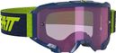 Leatt Velocity 4.5 Iriz Mask Azul Marino - Pantalla Púrpura