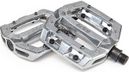 Eclat Slash Flat Pedals Silver