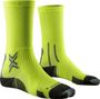 Chaussettes X-Socks Run Perform Crew Jaune Fluo Noir
