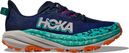 Hoka Speedgoat 6 Blue/Green/Orange Women's Trail Shoes