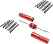 Kit Riparazione Parti Tubeless 8.3 Rosso Chiaro + 10 Stoppini