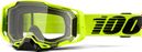 Máscara 100% Armega Nuclear Citrus Fluo Amarillo / Negro Pantalla transparente