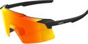 Lunettes 100% Aerocraft Soft Tact Noir / Verres HiPER Rouge Mirror