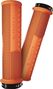 Pair of Peaty's Monarch Mushroom Orange Grips
