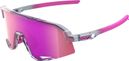 Lunettes 100% Slendale Translucent Gris - Verres Miroir Violet