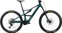 Orbea Rise LT H10 MTB con suspensión total eléctrica Shimano 12S 630 Wh Shimano 85 Nm 29'' Escape Green Splash Ice Green 2026