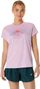 Maglia a maniche corte Asics Fujitrail Logo Pink Donna