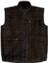 Chaleco Rains Heavy Fleece Wood-Black Monogram Unisex Sleeveless