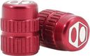 Pair of Red Schrader One Box Valve Tips
