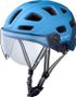 Casque Cairn Quartz Visor Transparent Led USB Bleu