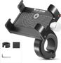 Support de téléphone de vélo en alliage d'aluminium Vague noir