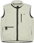 Rains Heavy Fleece Unisex Sleeveless Vest Fossil White