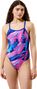 Speedo Club Training Printed Turnback Blue/Pink Women's Swimsuit