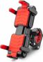 Support de téléphone vélo six griffes Rockbros rouge et noir