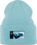 Buff Knitted Beanie Lilon Gem Blue
