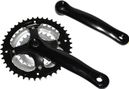 PEDALIER VTT P2R 7-8V. ALU NOIR 170mm 42-34-24  (BOITIER 118mm)