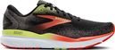 Brooks Ghost 16 Hardloopschoenen Zwart/Rood/Groen Heren