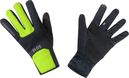 Gants Gore Wear M Windstopper Wear Thermo Noir/Jaune Fluo