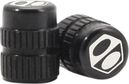 Pair of Black Schrader One Valve Box Tips
