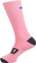 Chaussettes de cyclisme unisexes respirantes hautes Mooquer Pale Classy II roses