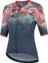 Maillot Manches Courtes Velo Rogelli Animal - Femme - Bleu/Corail