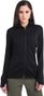 Kapuzenjacke fürDamen Icebreaker Merino 260 Quantum Schwarz