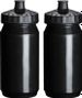 Gourde bouteille d'eau 2 x 550 ml noire