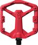 Pair of Crankbrothers Stamp 0 Composite Flat Pedals in Red