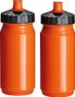 Bouteille d'eau 2 x 550 ml Orange Noir Bidon