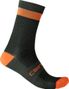 Paire de Chaussettes Castelli Alpha 18 Kaki / Orange